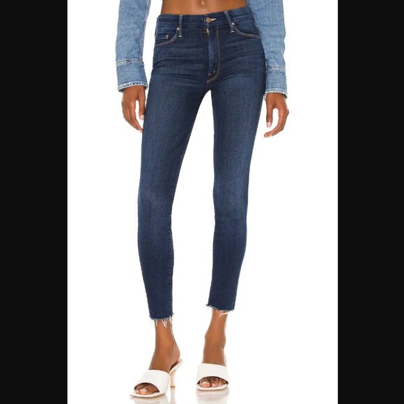 Mother Looker Ankle Fray Jeans in Home Movies - Picture 1 of 12